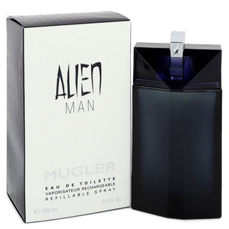 Alien Man by Thierry Mugler, 3.4 oz Eau De Toilette Spray Refillable for Men