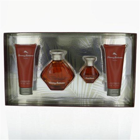 TOMMY BAHAMA FOR HIM by TOMMY BAHAMA 4 PIECE GIFT SET - 3.4 OZ EAU DE COLOGNE SP