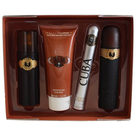 Cuba Gold By Cuba For Men - 4 Pc Gift Set 3.3Oz Edt Spray, 1.17Oz Edt