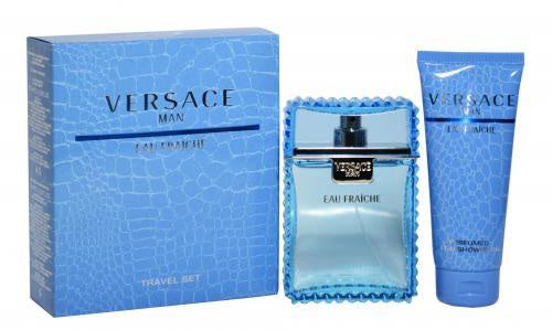 VERSACE EAU FRAICHE 2 PCS SET FOR MEN: 3.4 SP (TRAVEL SET)