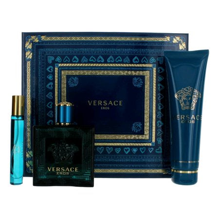 Versace Eros 3 Pc. Gift Set For Men