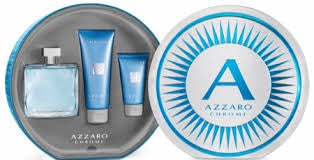 Chrome by azzaro for men 3 piece fragrance gift set 2018