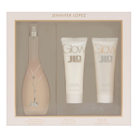 Glow for Women, Gift Set (3.4 oz EDT Spray + 2.5 oz Body Lotion + 2.5 oz Shower