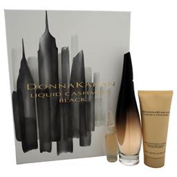 DONNA KARAN LIQUID CASHMERE BLACK 3 PCS SET: 3.4 EDP SP