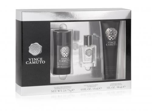 VINCE CAMUTO 3 PCS SET FOR MEN: 0.5 OZ EDT SP