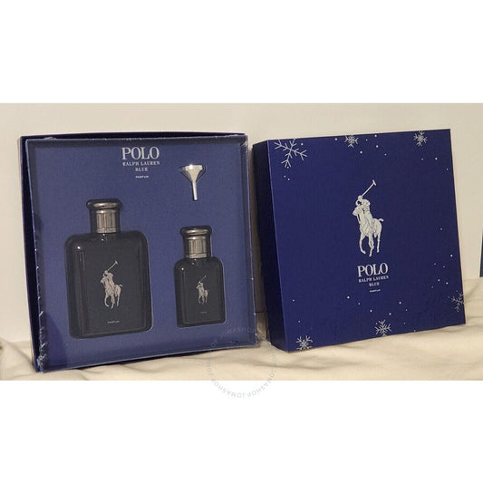 Ralph Lauren Men's Polo Blue Parfum 2 pic Refillable Gift Set