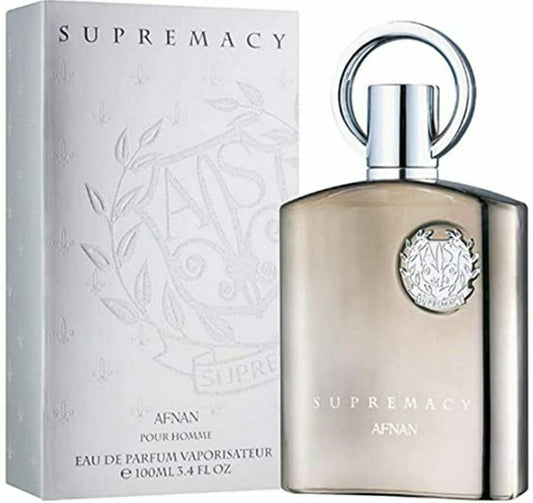 Supremacy Silver Cologne 3.4 oz EDP Spray for Men by Afnan