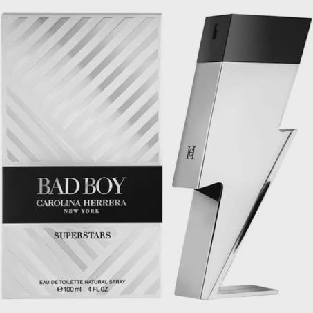 Bad Boy Superstars for Men By Carolina Herrera Eau de Toilette 3.4 oz