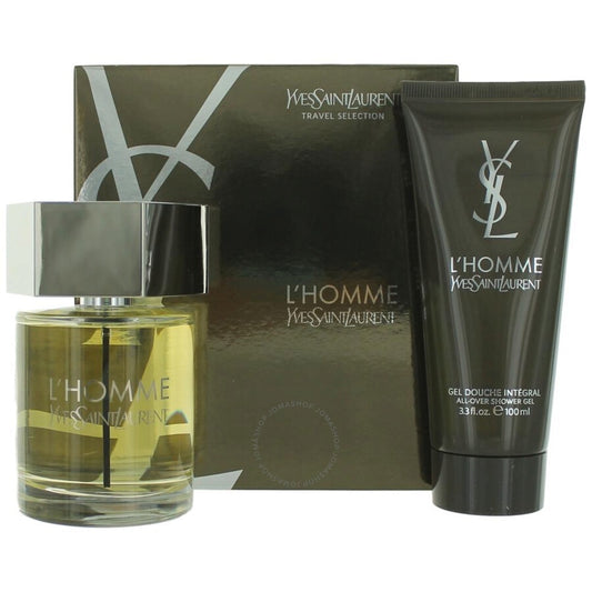 L'Homme by Yves Saint Laurent for Men - 2 Pc Gift Set 3.3oz EDT Spray, 3.3oz